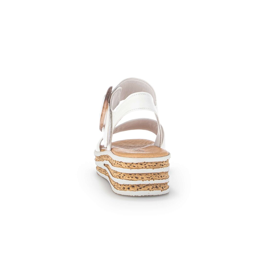 Pius Gabor Plateau Sandale Creme