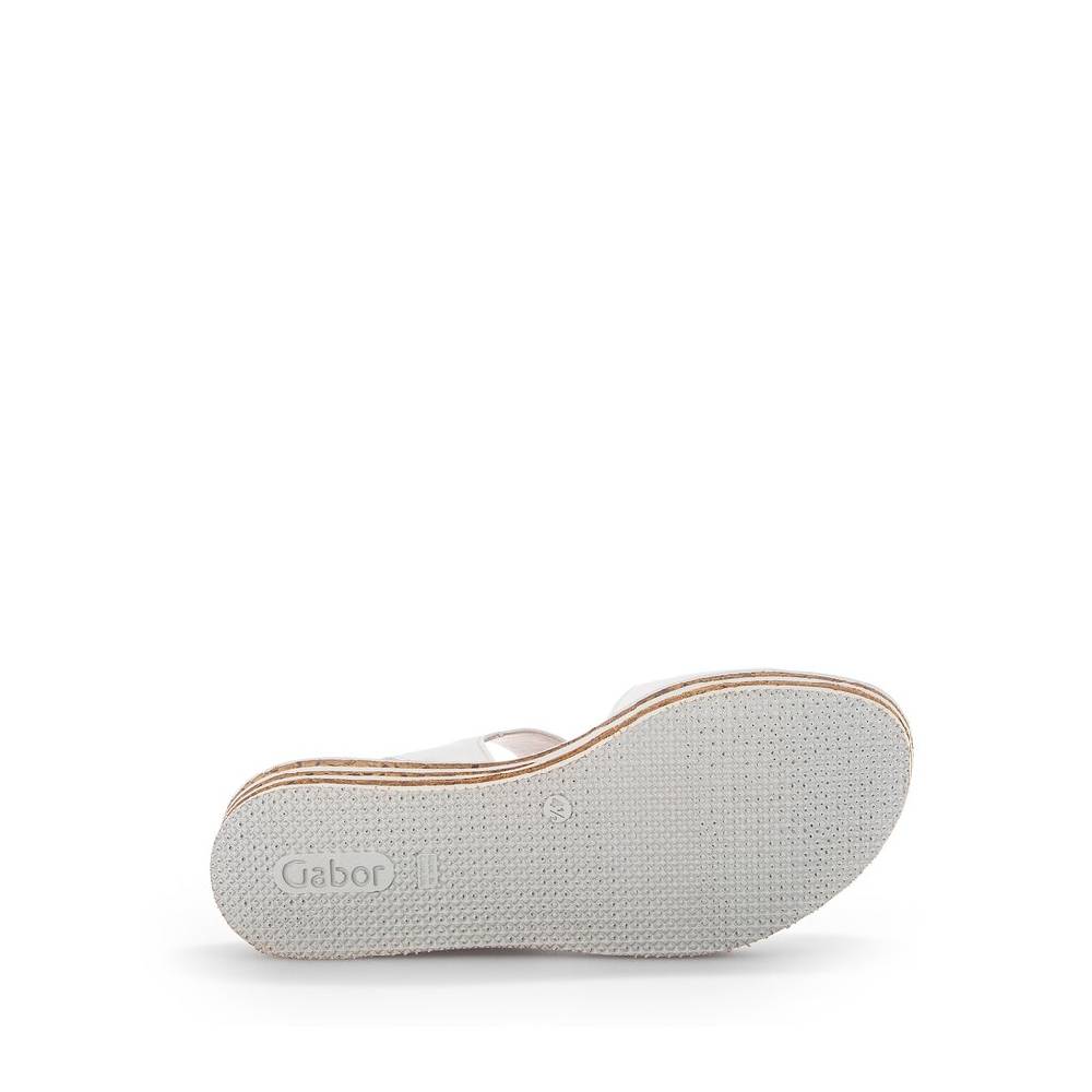 Pius Gabor Plateau Sandale Creme