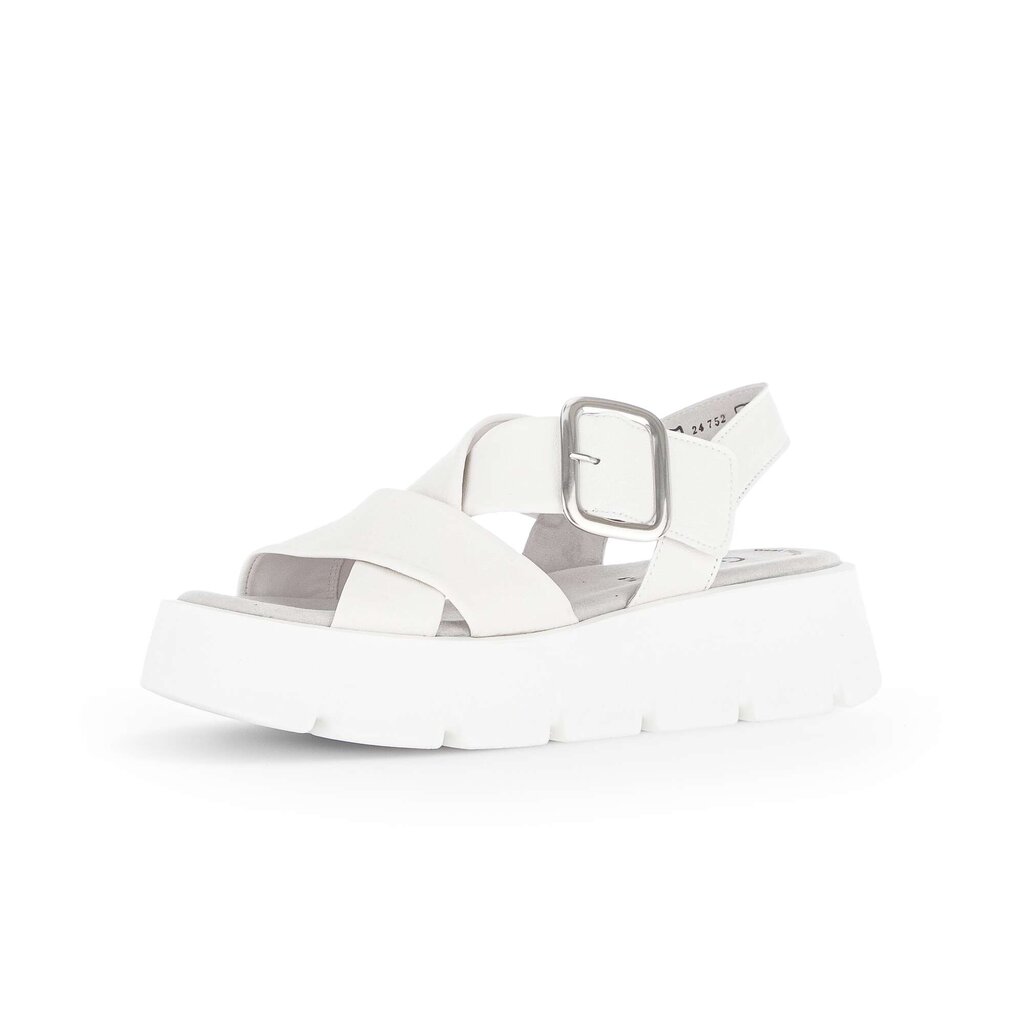 Pius Gabor Plateau Sandale Creme