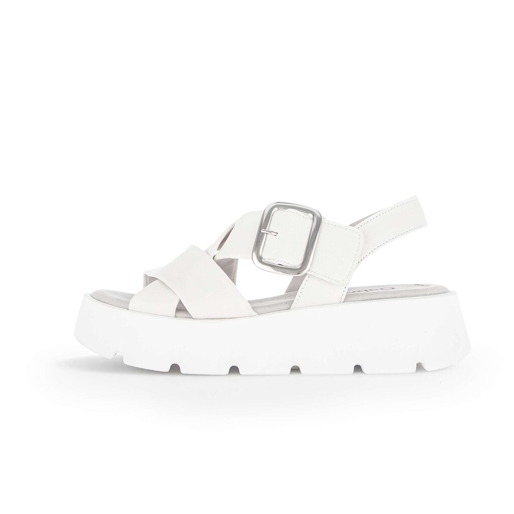 Pius Gabor Plateau Sandale creme