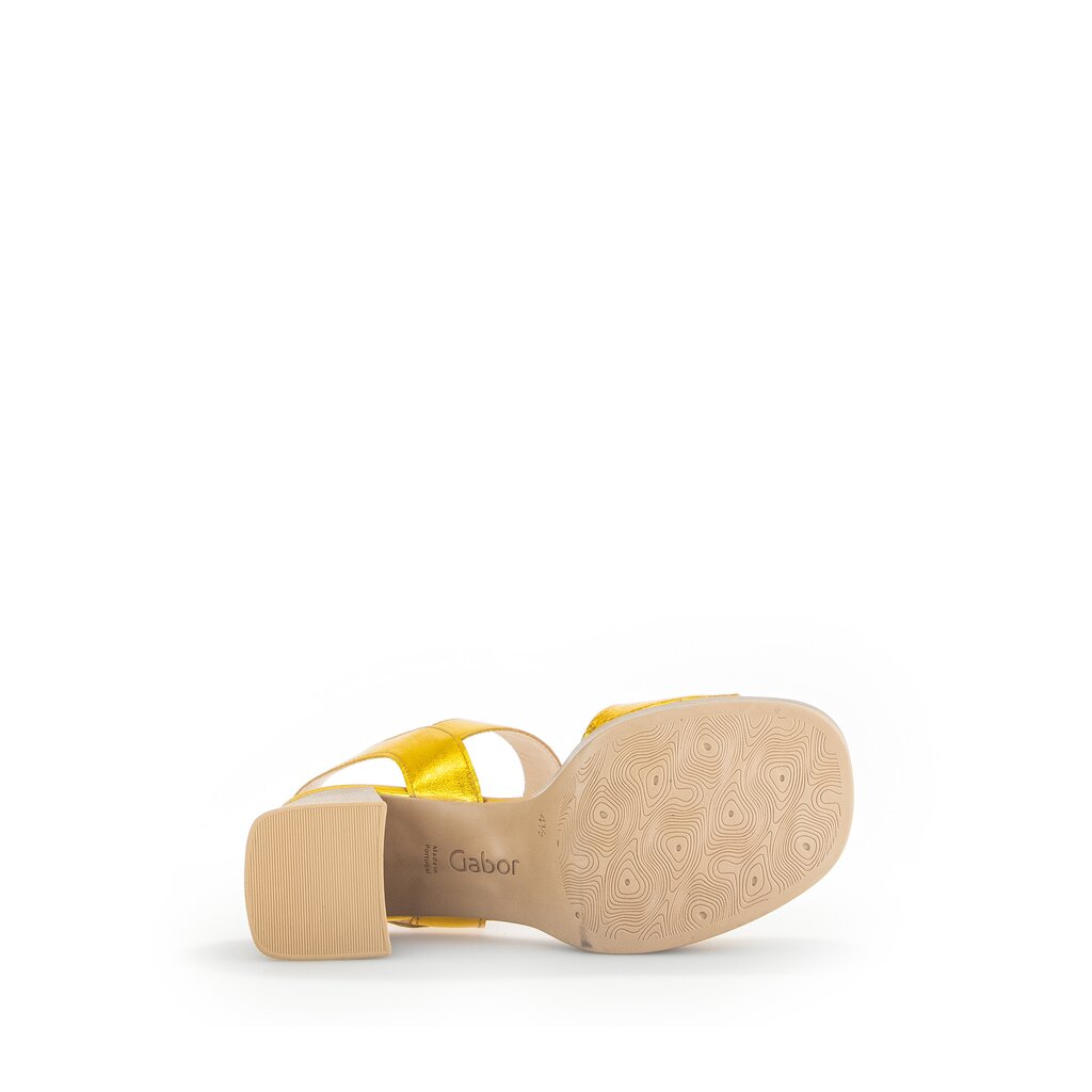 Pius Gabor Plateau Sandale Gelb