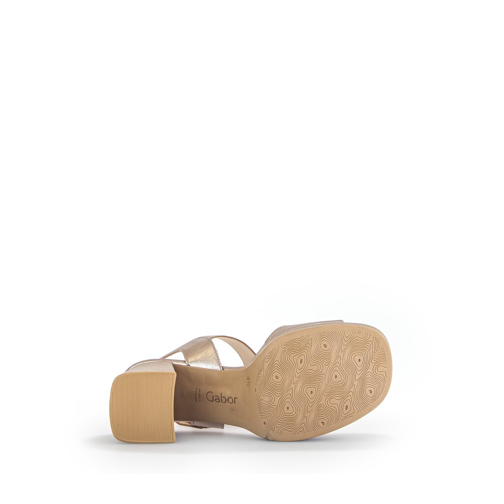 Pius Gabor Plateau Sandale Gold