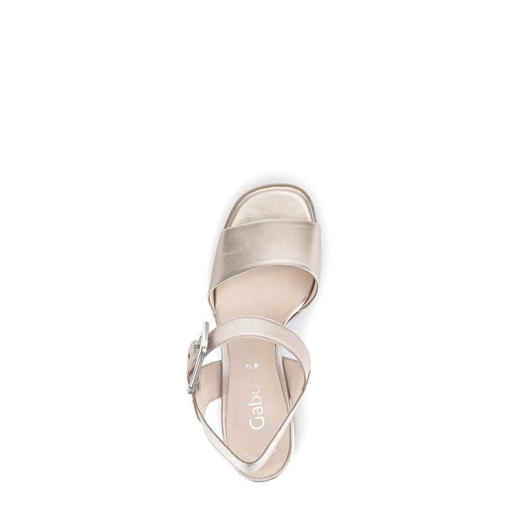 Pius Gabor Plateau Sandale Gold