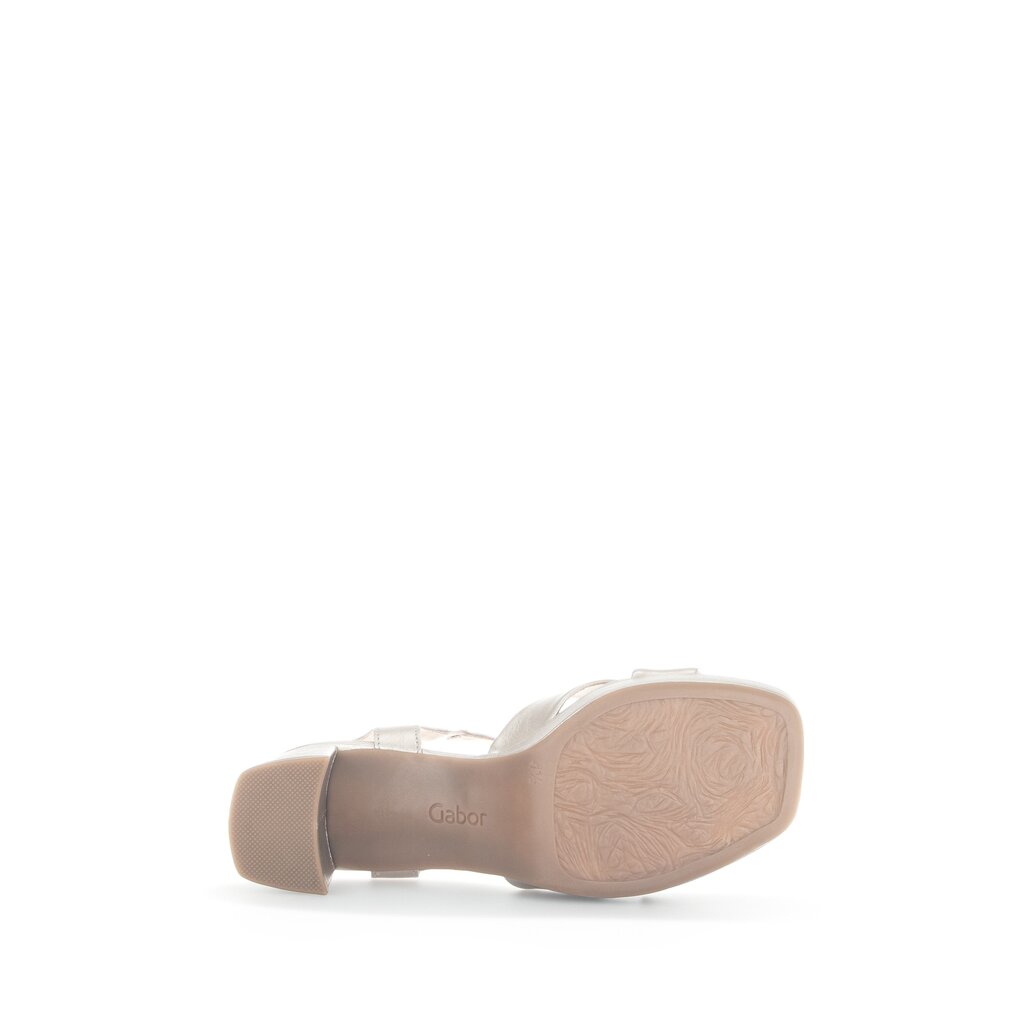 Pius Gabor Plateau Sandale Gold