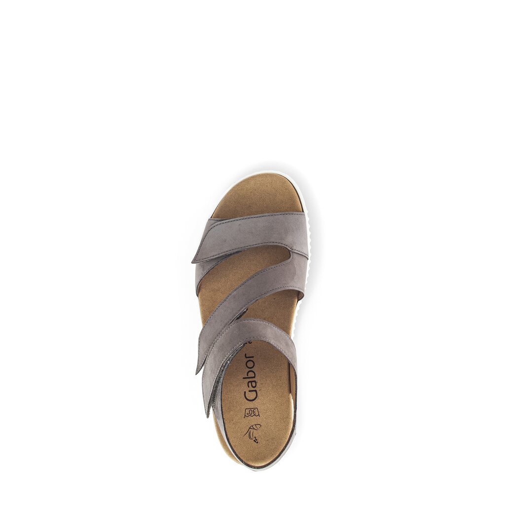Pius Gabor Plateau Sandale Grau