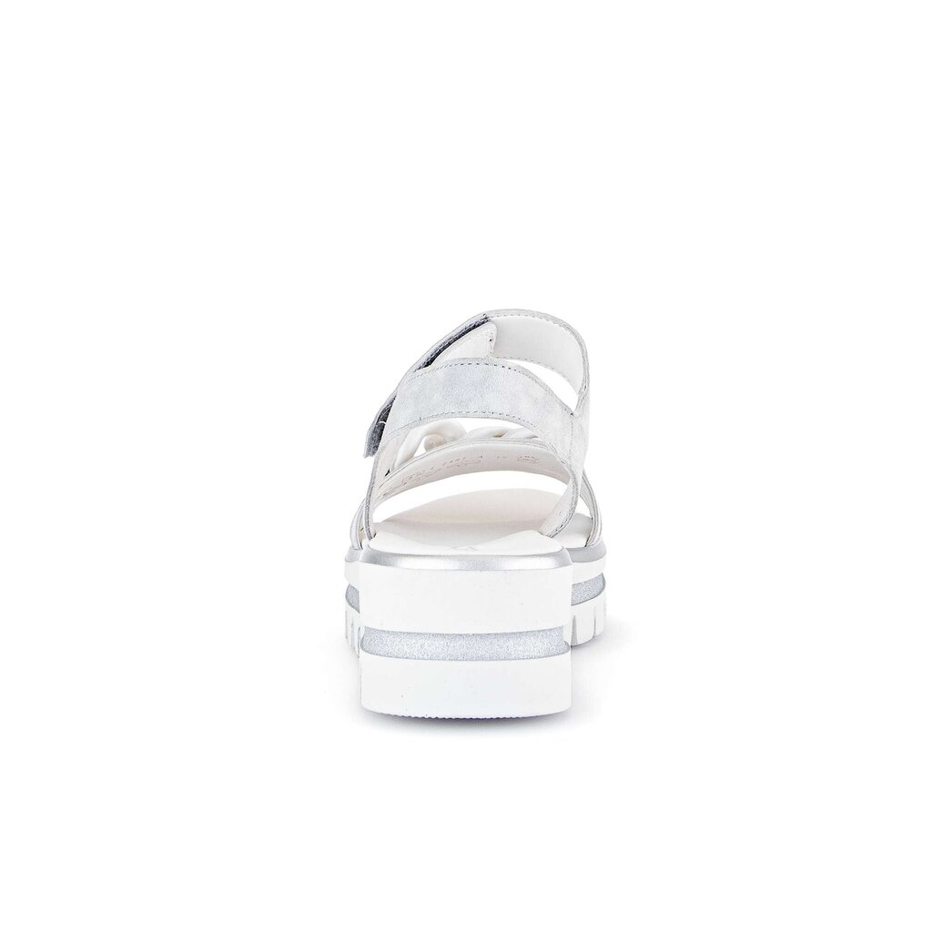 Pius Gabor Plateau Sandale Grau