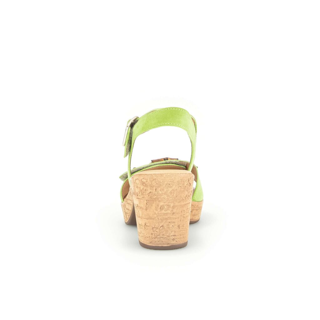 Pius Gabor Plateau Sandale Grün
