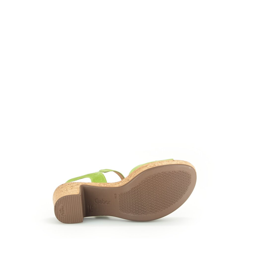 Pius Gabor Plateau Sandale Grün