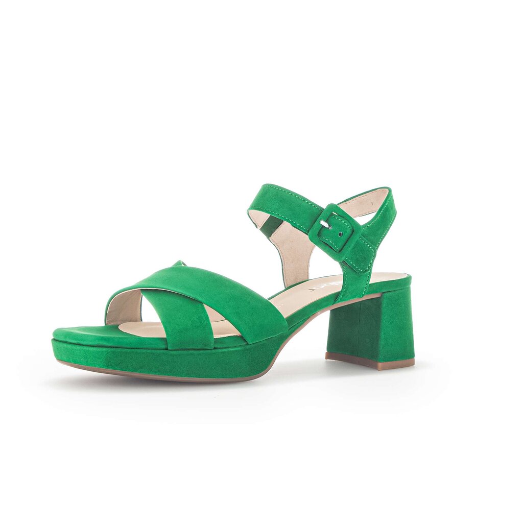Pius Gabor Plateau Sandale Grün