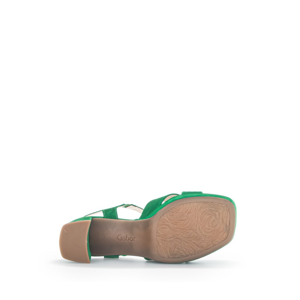 Pius Gabor Plateau Sandale Grün