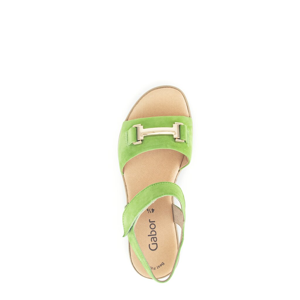 Pius Gabor Plateau Sandale Grün