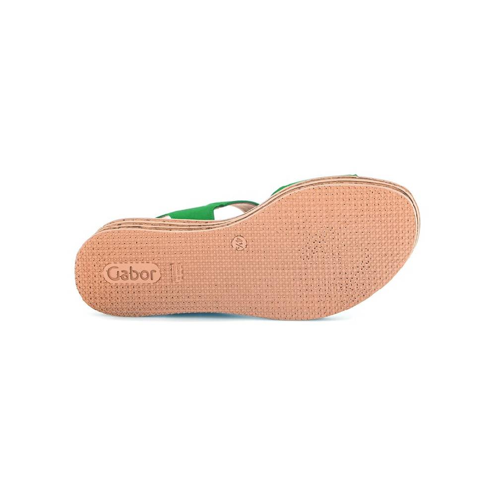 Pius Gabor Plateau Sandale Grün