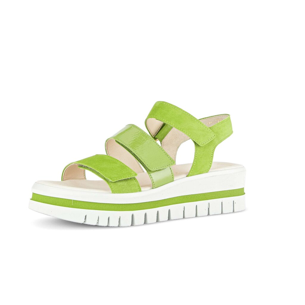 Pius Gabor Plateau Sandale Grün