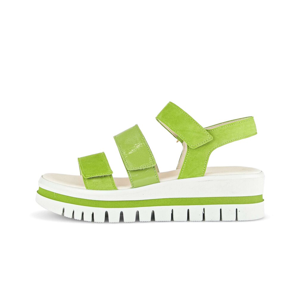 Pius Gabor Plateau Sandale grün