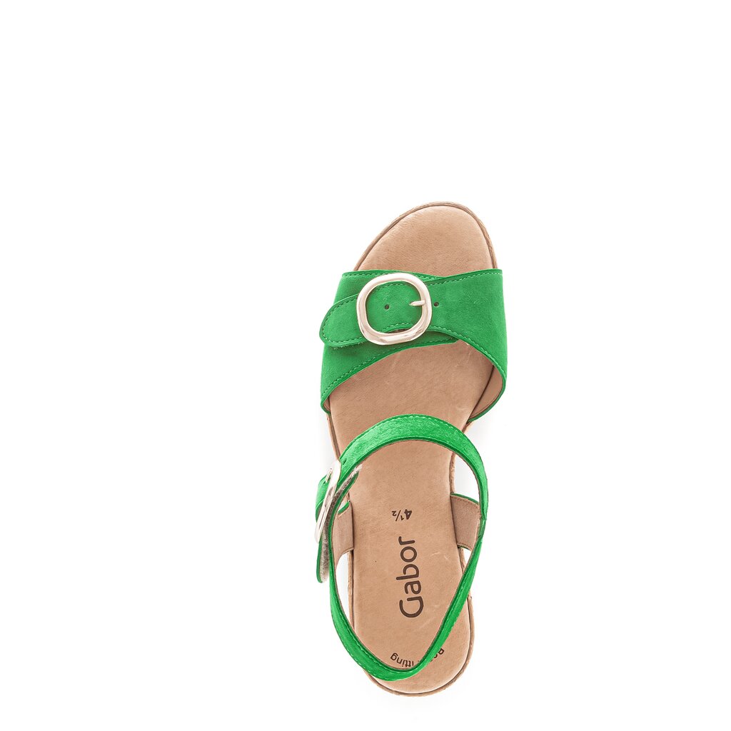Pius Gabor Plateau Sandale Grün