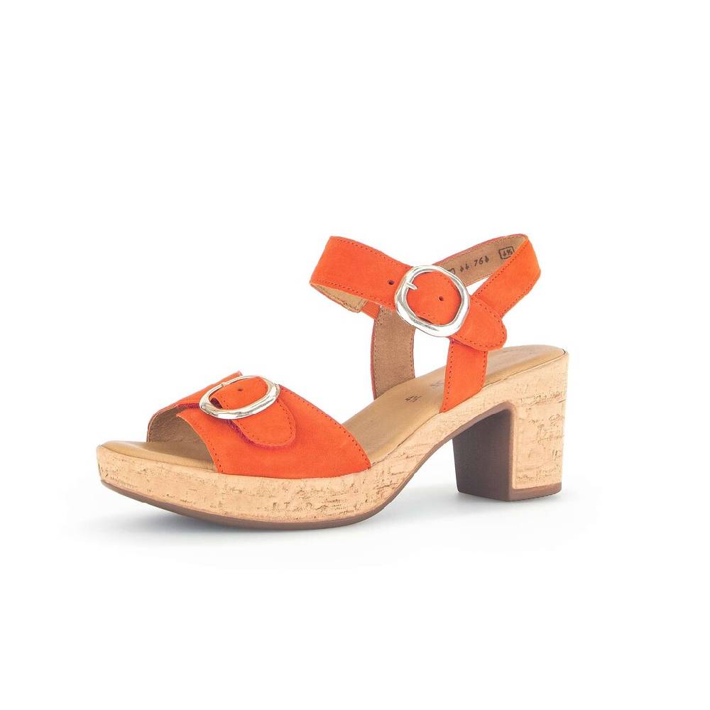 Pius Gabor Plateau Sandale Orange