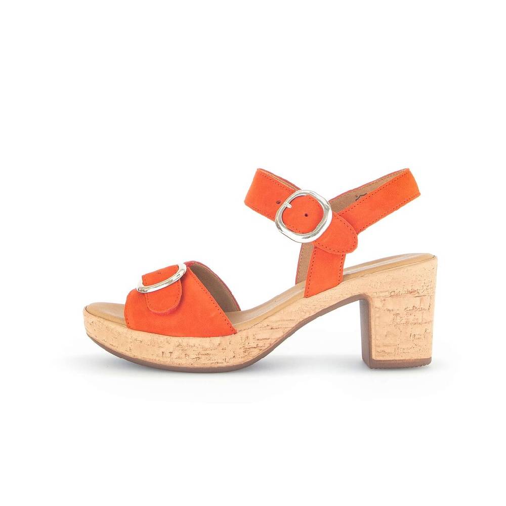 Pius Gabor Plateau Sandale orange