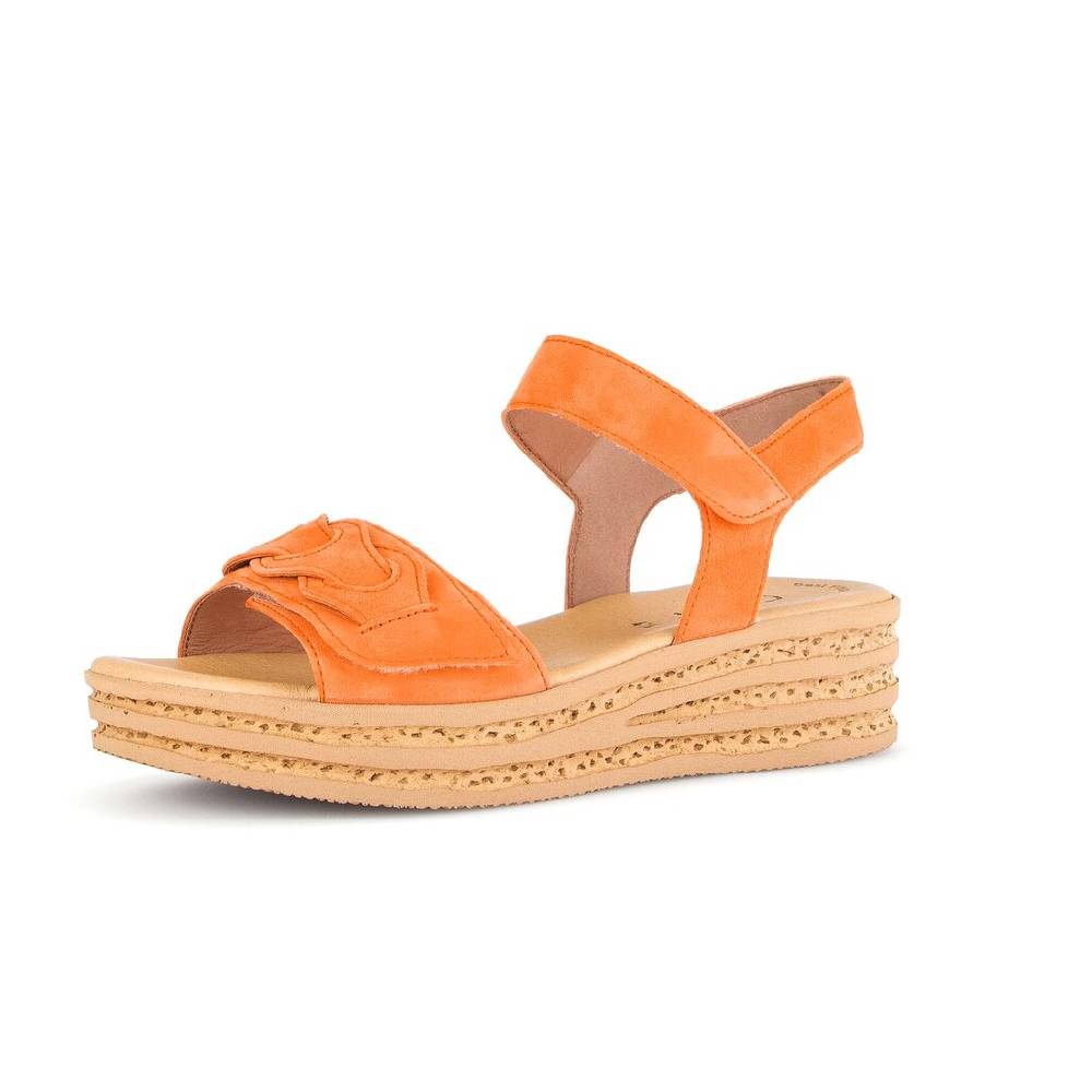 Pius Gabor Plateau Sandale Orange