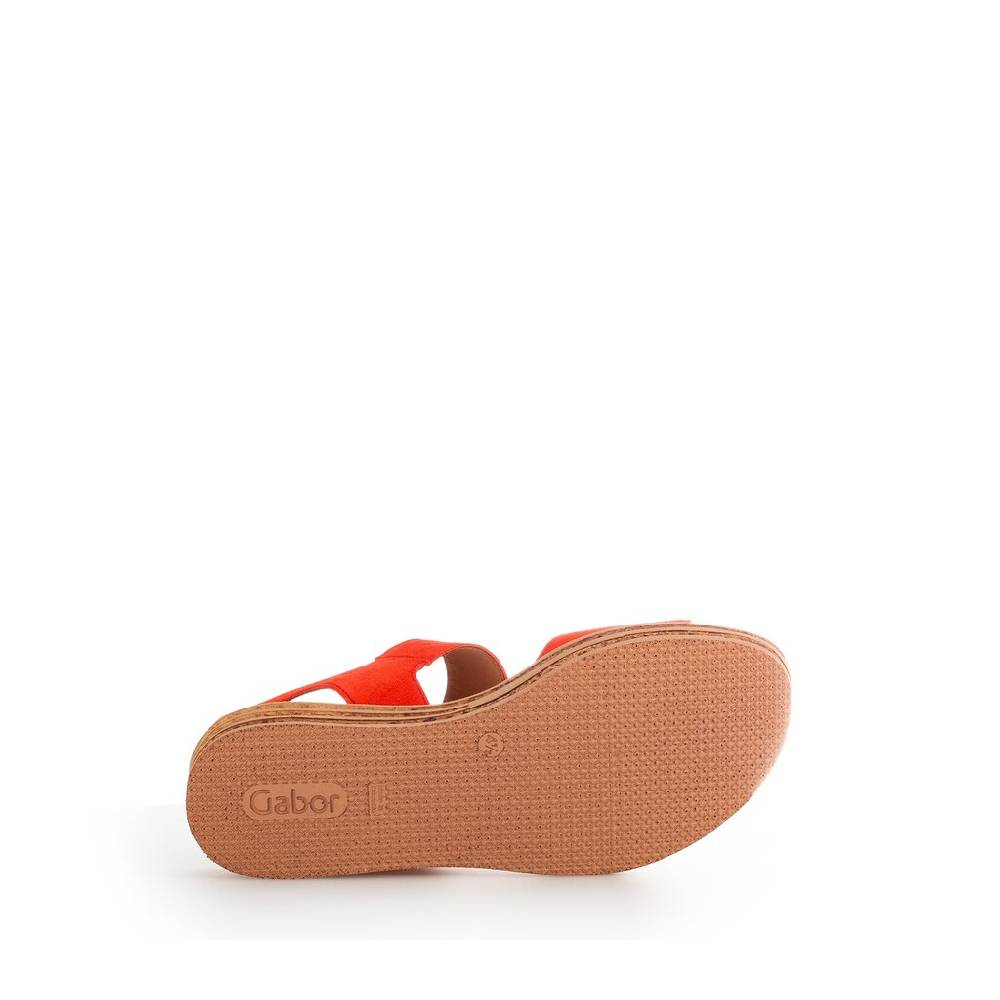 Pius Gabor Plateau Sandale Orange