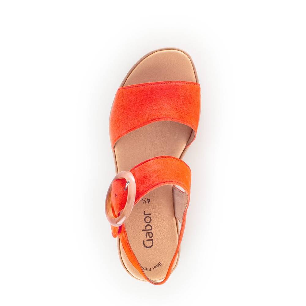 Pius Gabor Plateau Sandale Orange