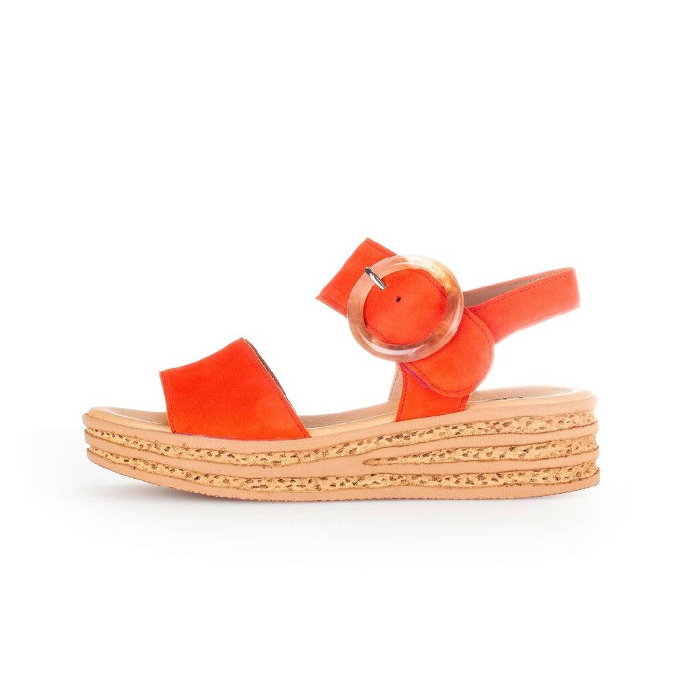 Pius Gabor Plateau Sandale orange