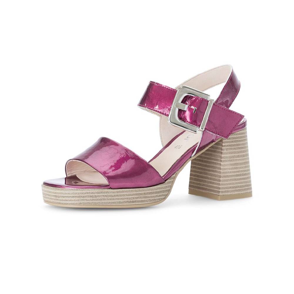 Pius Gabor Plateau Sandale Pink