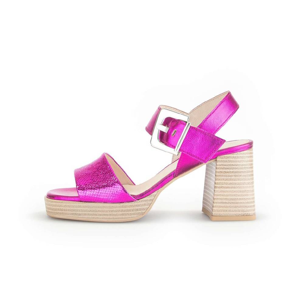 Pius Gabor Plateau Sandale pink