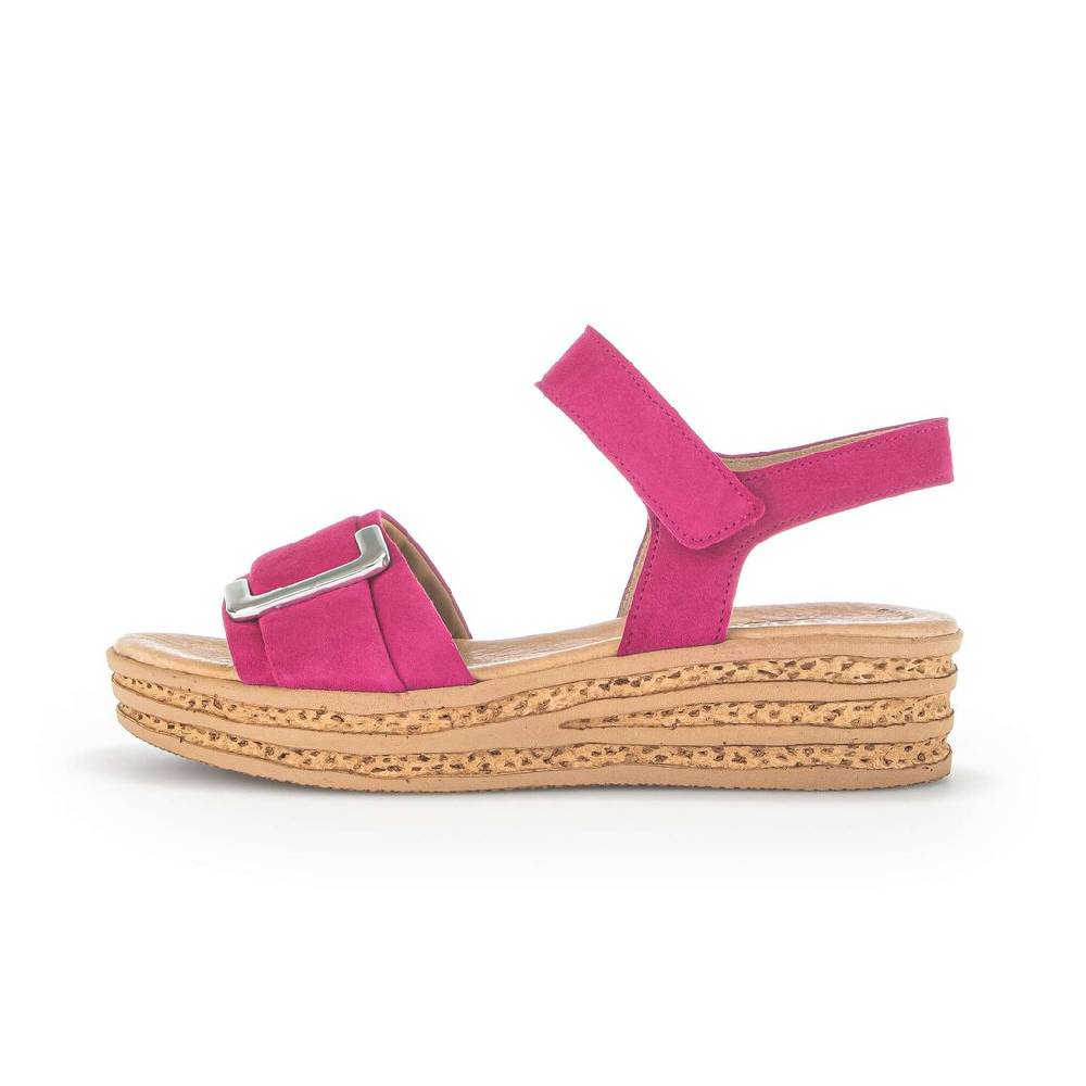 Pius Gabor Plateau Sandale pink