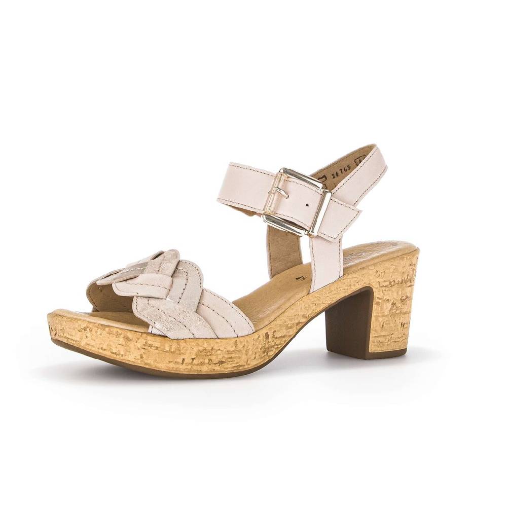 Pius Gabor Plateau Sandale Rosa