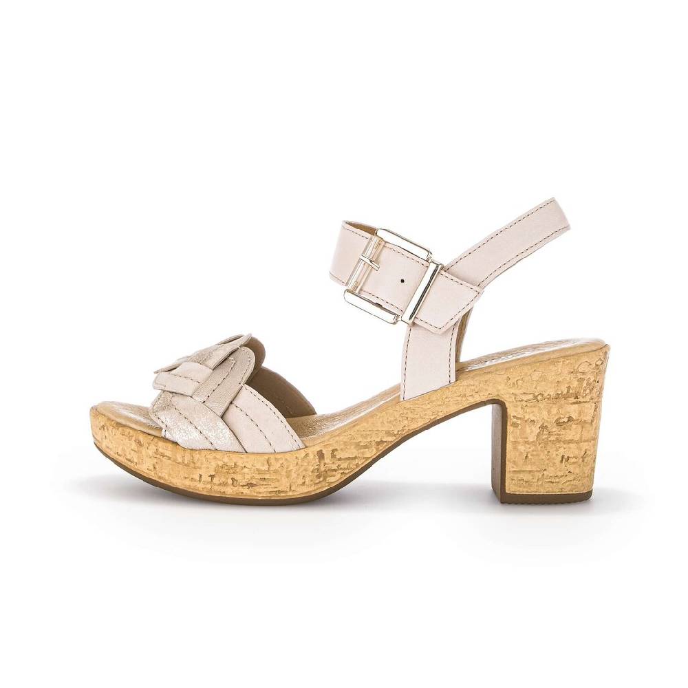 Pius Gabor Plateau Sandale rosa