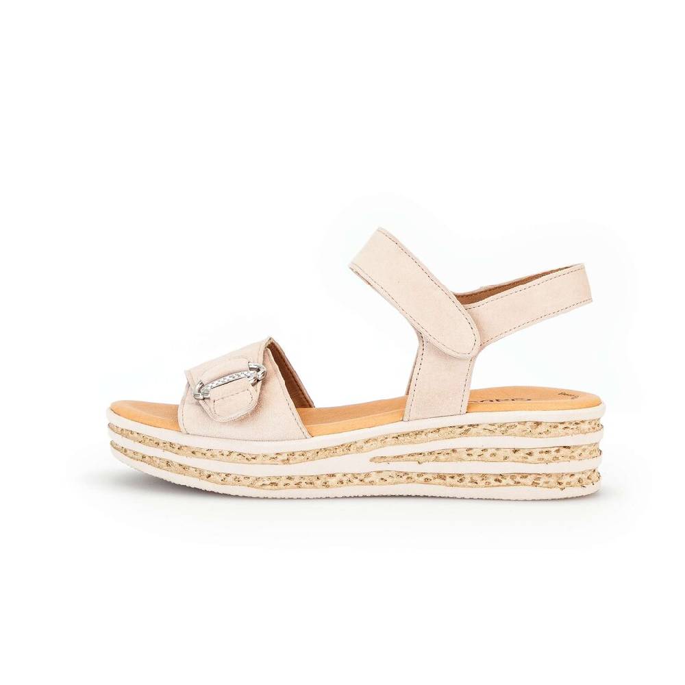 Pius Gabor Plateau Sandale rosa