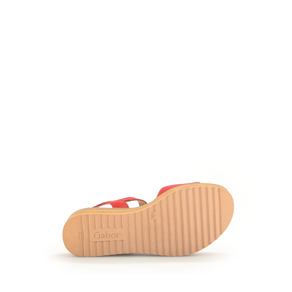 Pius Gabor Plateau Sandale Rot