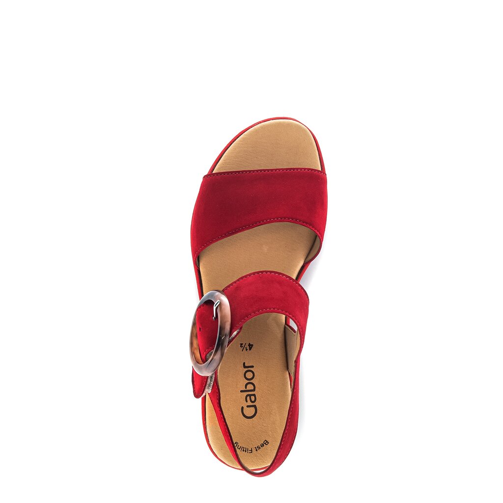 Pius Gabor Plateau Sandale Rot