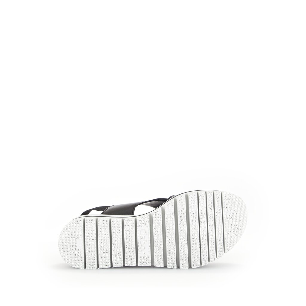 Pius Gabor Plateau Sandale Schwarz