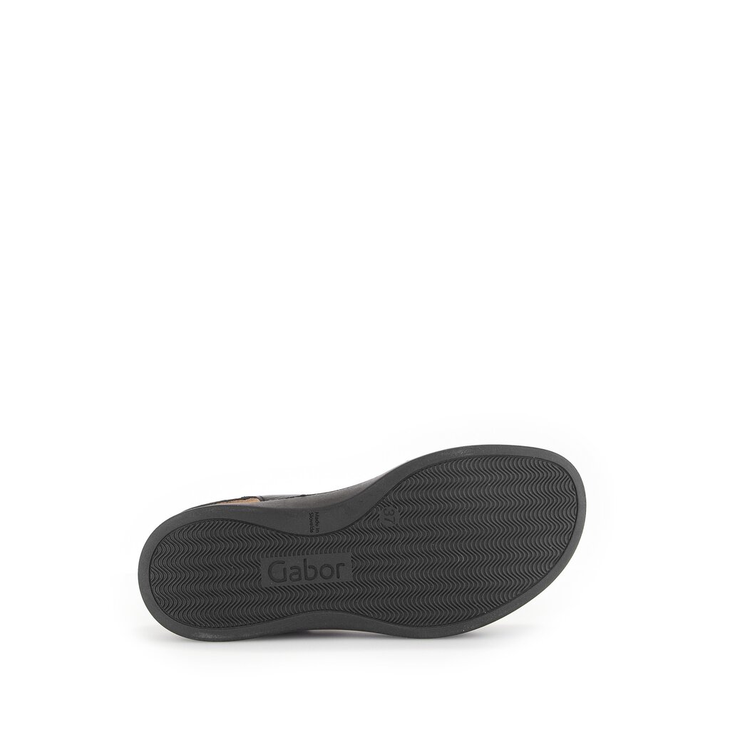 Pius Gabor Plateau Sandale Schwarz