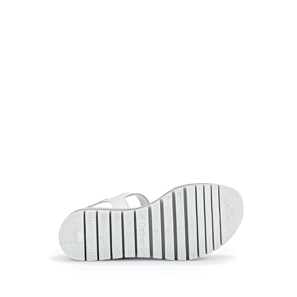 Pius Gabor Plateau Sandale Weiß