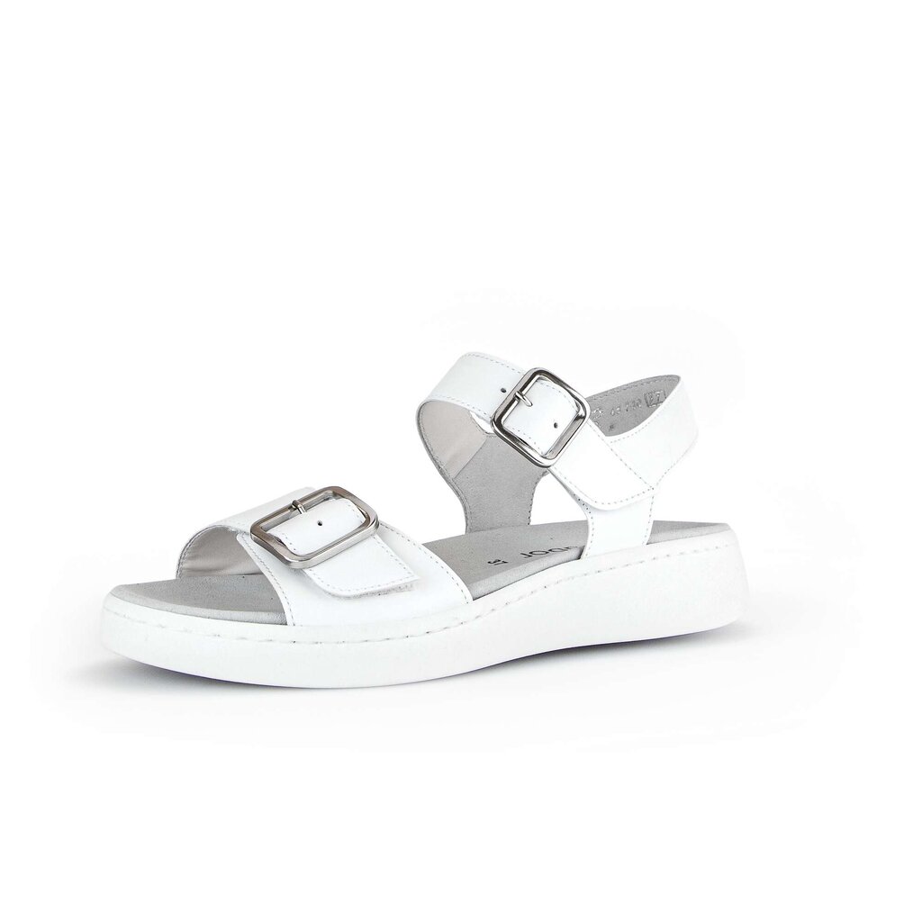 Pius Gabor Plateau Sandale Weiß