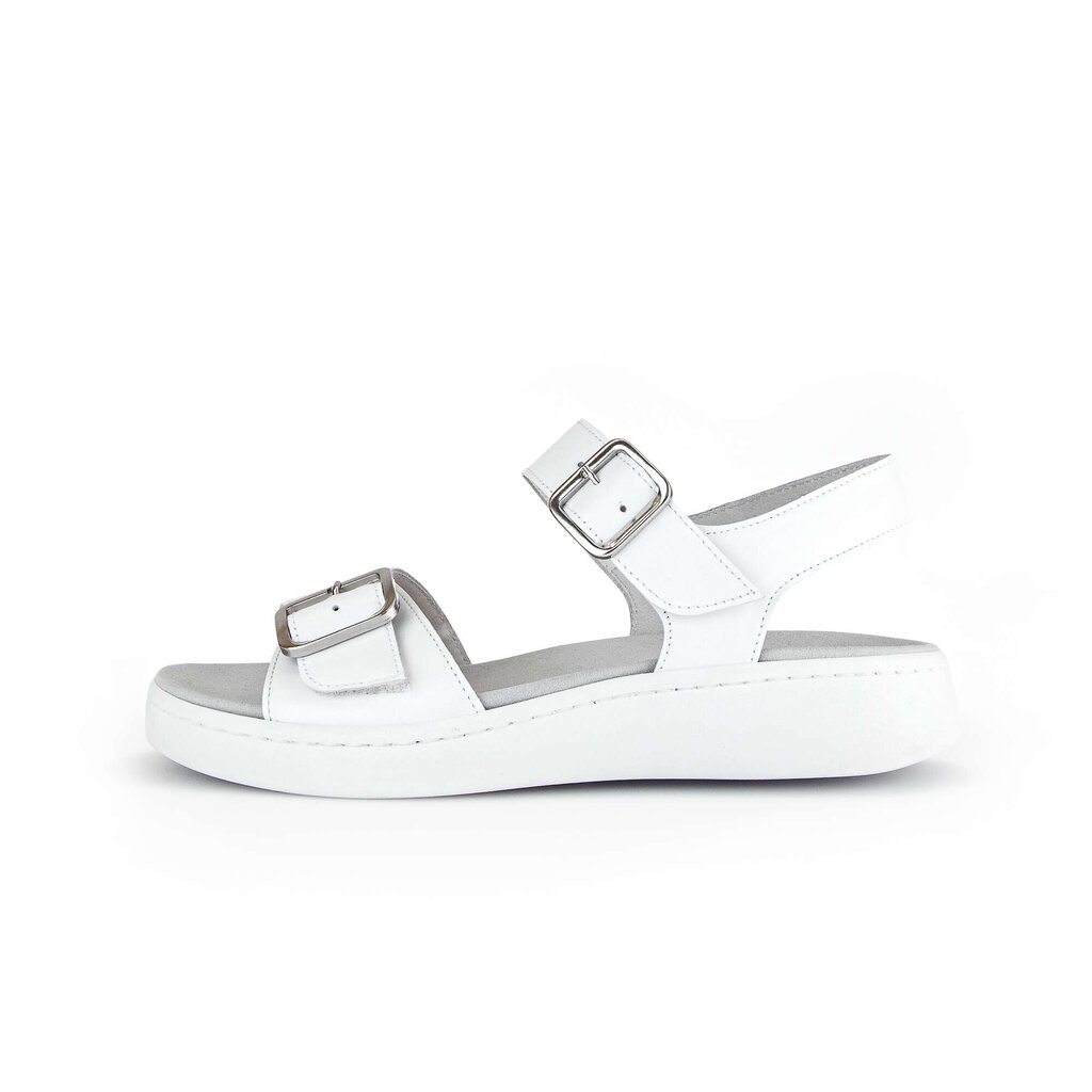 Pius Gabor Plateau Sandale weiß