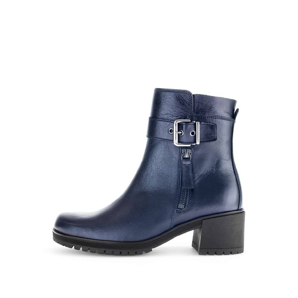 Pius Gabor Plateau Stiefelette blau