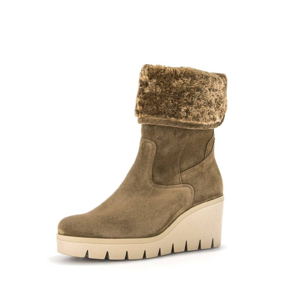 Pius Gabor Plateau Stiefelette Braun