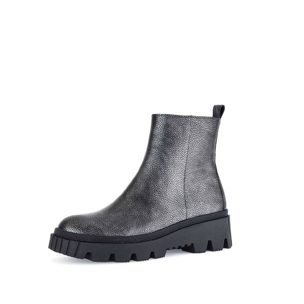 Pius Gabor Plateau Stiefelette Grau