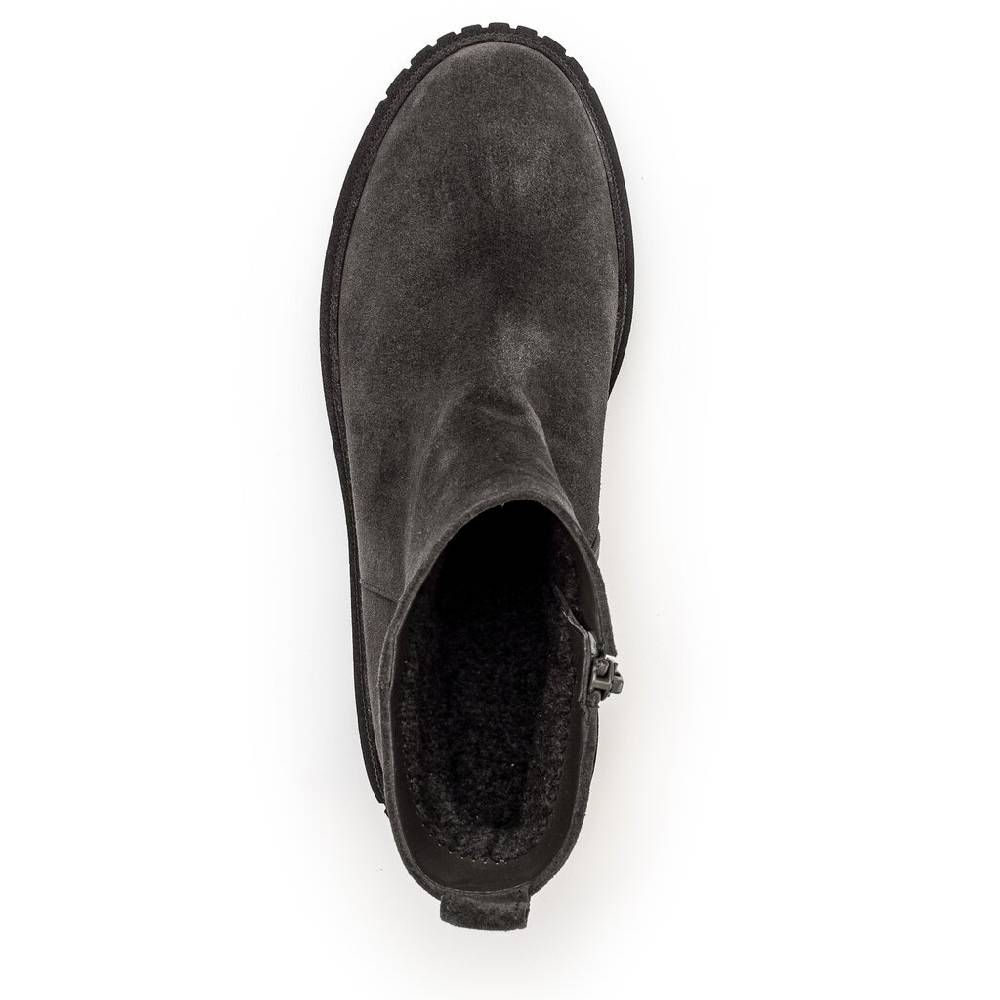 Pius Gabor Plateau Stiefelette Grau