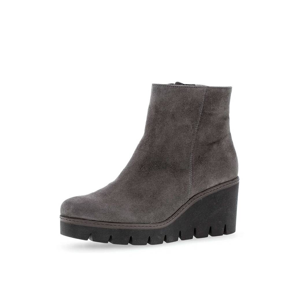 Pius Gabor Plateau Stiefelette Grau