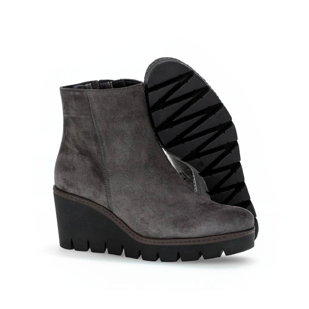 Pius Gabor Plateau Stiefelette Grau