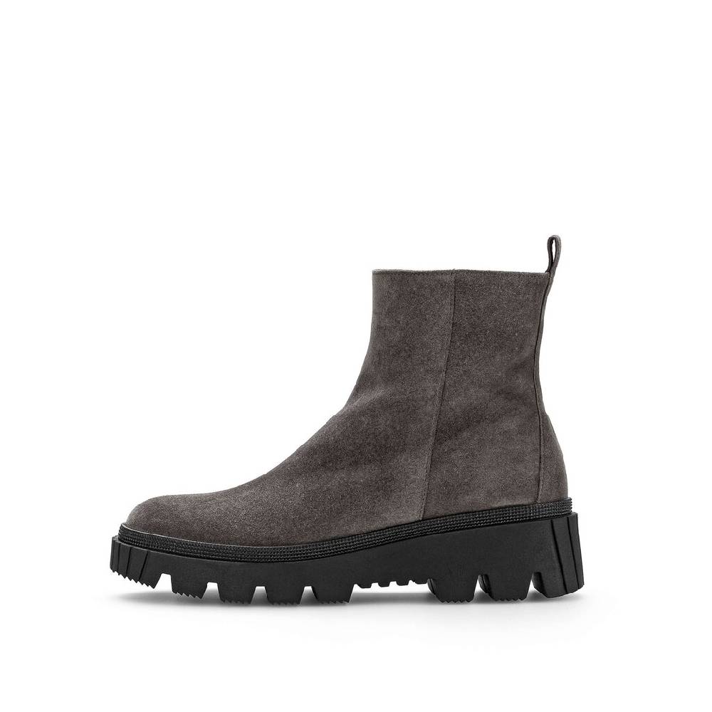 Pius Gabor Plateau Stiefelette grau