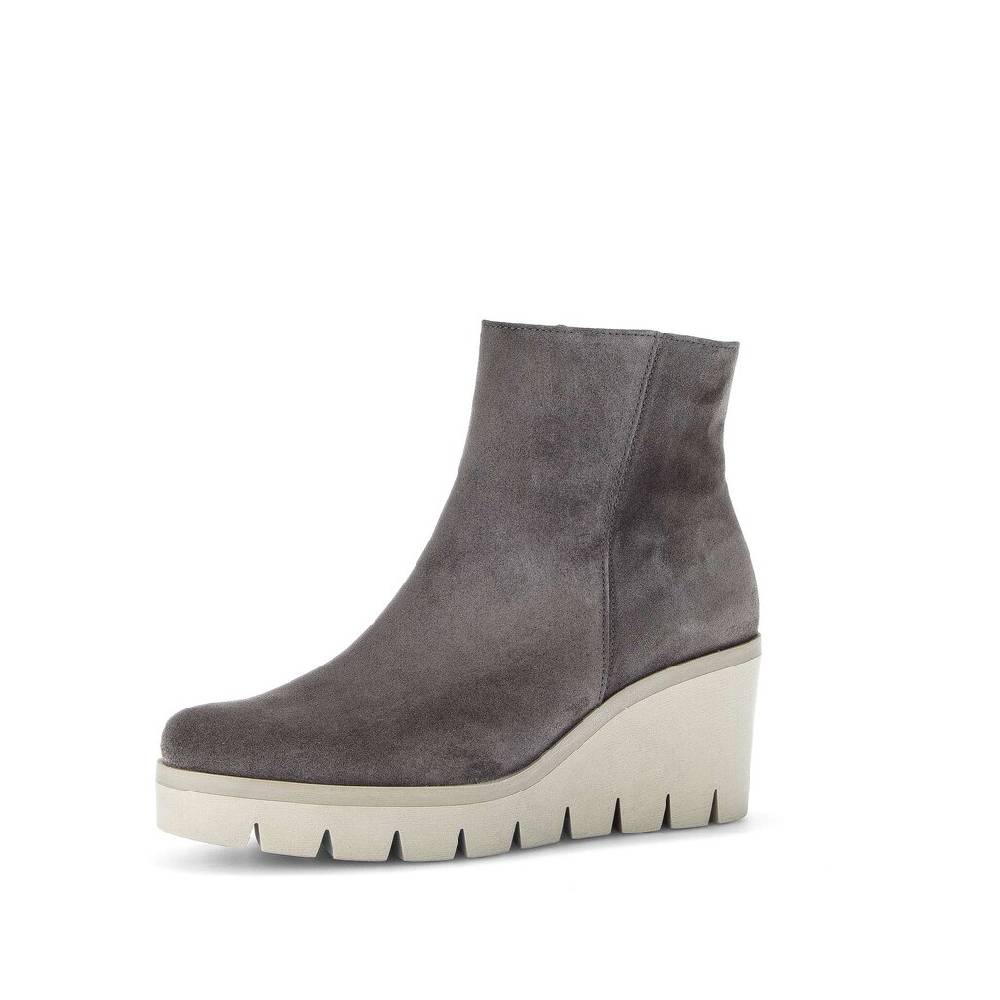 Pius Gabor Plateau Stiefelette Grau