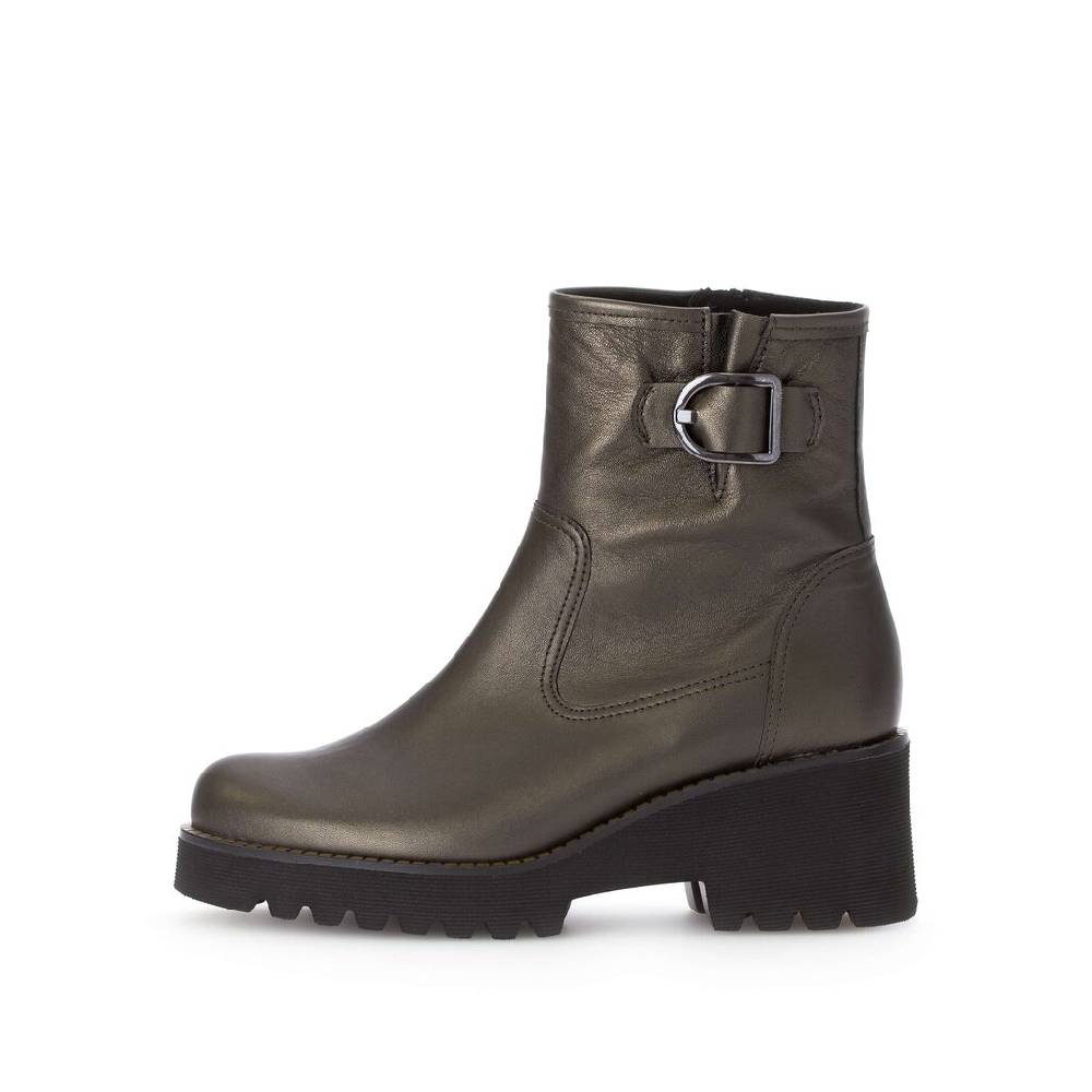 Pius Gabor Plateau Stiefelette grün