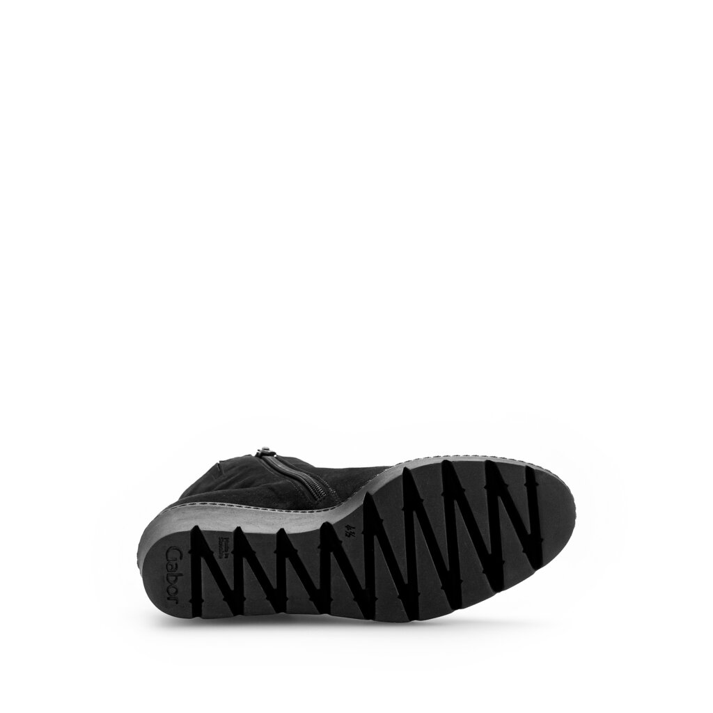 Pius Gabor Plateau Stiefelette Schwarz