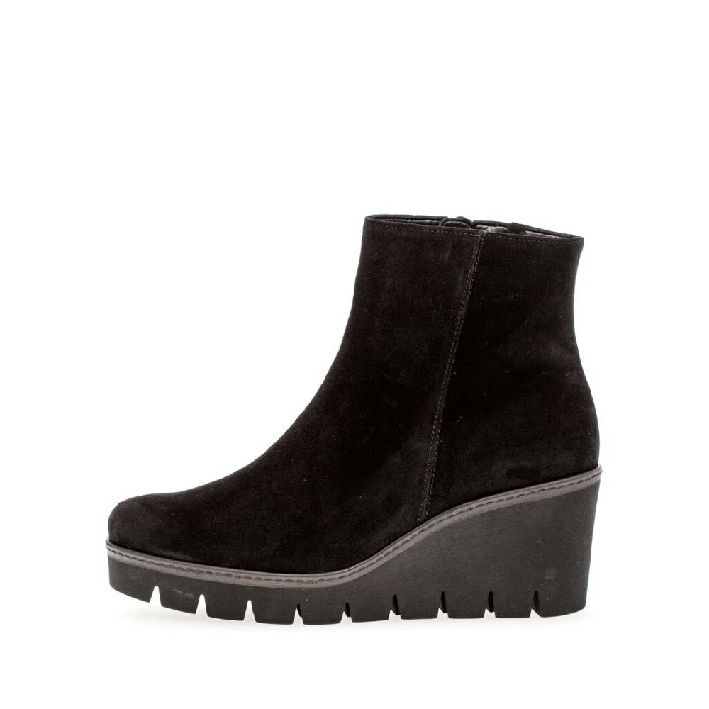 Pius Gabor Plateau Stiefelette schwarz