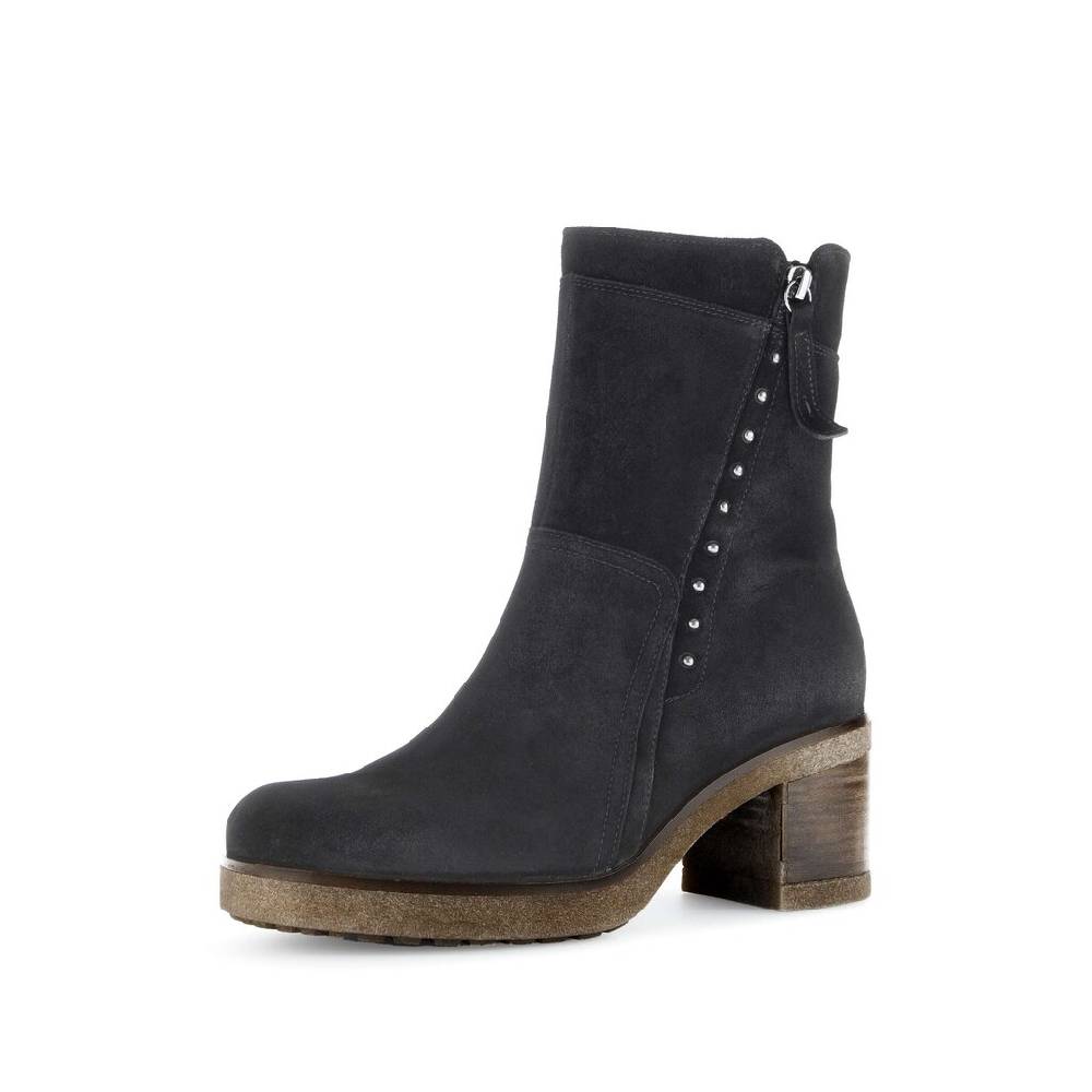 Pius Gabor Plateau Stiefelette Schwarz